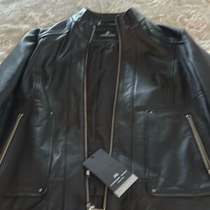 ANDREW MARC Harbel Racer Jacket in Black - Large NWT